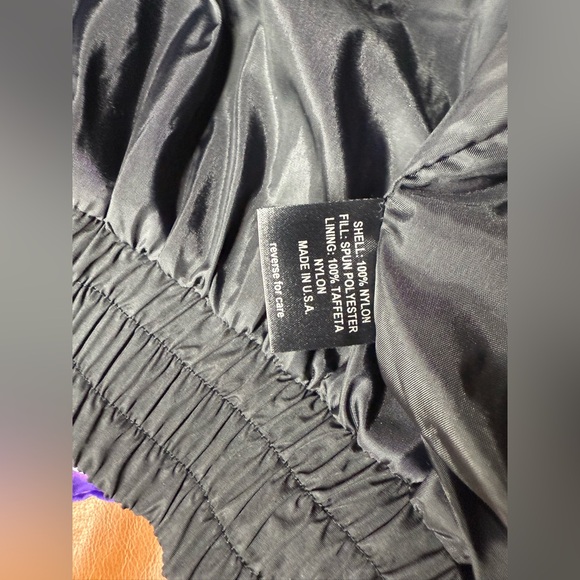 Vintage Harley-Davidson Men's XXL Nylon Racing Jacket Made in USA Black & Orange - Picture 7 of 9